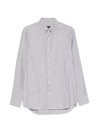 Brioni Cotton Shirt In Blue