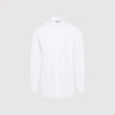 Brioni Cotton Shirt In White