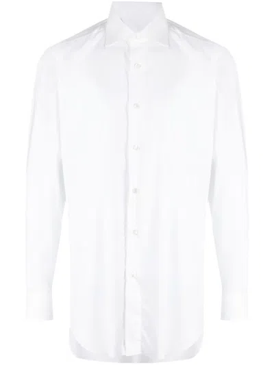 Brioni Cotton Shirt In White