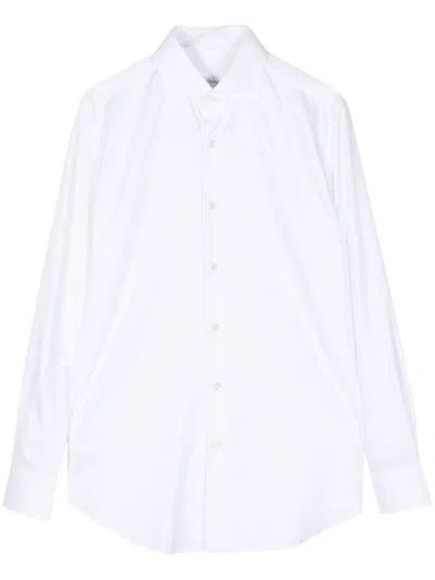Brioni Cotton Shirt In White