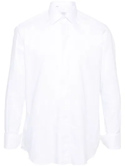 Brioni Cotton Shirt In White