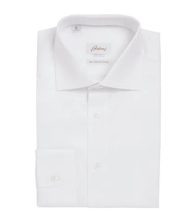 Brioni Cotton Shirt In White