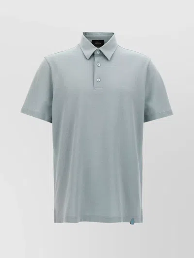 Brioni Cotton Shirt With Collar And Side Slits