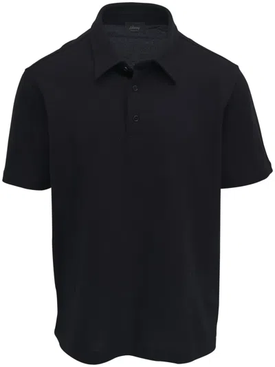 Brioni Cotton Short-sleeve Polo Shirt In Black