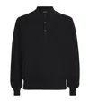 Brioni Cotton-silk Collared Sweater In Black