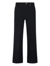 Brioni Cotton Straight-leg Trousers In Black