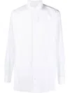 Brioni Long-sleeve Cotton Shirt In White