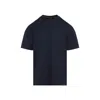 Brioni Cotton Jersey Crewneck T-shirt In Blue