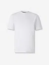 Brioni Crew-neck Short-sleeve T-shirt In White