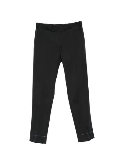 Brioni Cotton Trousers In Blue