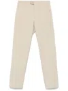 Brioni Cotton Trousers In Neutrals