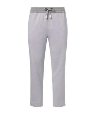 Brioni Cotton-blend Jersey Sweatpants In Multi