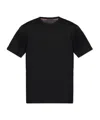 Brioni Silk-blend Crewneck T-shirt In Black