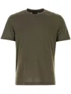 Brioni Crew-neck Short-sleeve T-shirt In Green