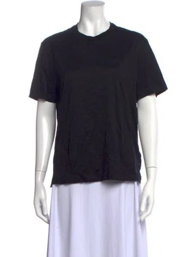 Pre-owned Brioni Crew Neck Short Sleeve T-shirt In Black
