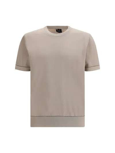 Brioni Crew-neck T-shirt In Neutral