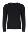 Brioni Crewneck Wool Sweater In Black