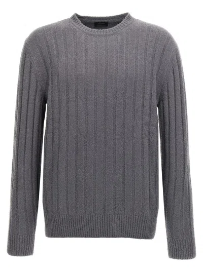 Brioni Crewneck Sweater In Grey