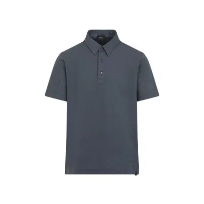 BRIONI BRIONI DARK GREEN COTTON POLO
