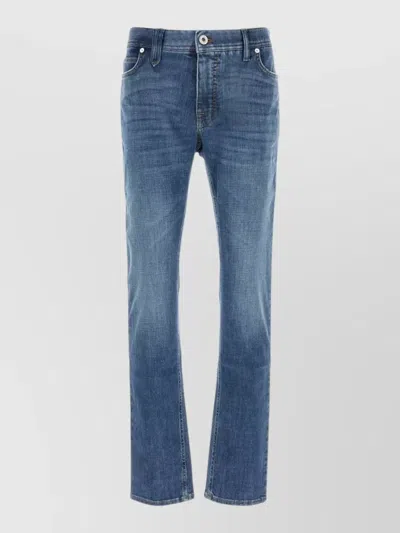 Brioni Denim Jeans Featuring Belt Loops Five Pockets In Blue
