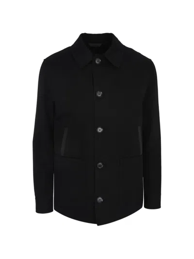 Brioni Desert Shirt Jacket In Black