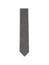 Brioni Diagonal Pattern Tie In Neutral