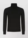 Brioni Dolcevita Ribbed Turtleneck Sweater In Cashmere Blend In Gold
