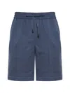 Brioni Drawstring Shorts In Blue