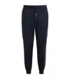 Brioni Cotton And Cashmere Joggers In Blue