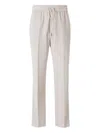 Brioni Straight Corduroy Trousers In Neutral