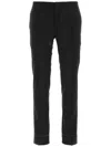 Brioni Drawstring-waist Wool Trousers In Black