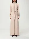 Brioni Silk Belted Dress In Neutral