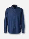 Brioni Classic Collar Buttoned Dress Shirt In Blue