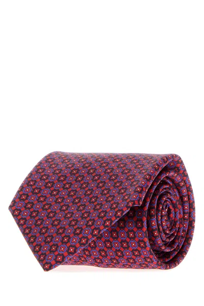 Brioni Embroidered Silk Tie