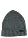 Brioni English Ribbed Beanie Hats Green In Green