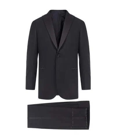 Brioni Essential Policleto Tuxedo Suit In Black