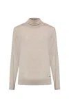 Brioni Essential Turtleneck Jumper In Neutral
