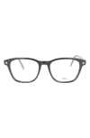 Brioni Fashion 51mm Square Optical Glasses In Black Transparent