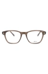 Brioni Fashion 51mm Square Optical Glasses In Brown Brown