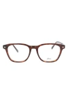 Brioni Fashion 51mm Square Optical Glasses In Havana Havana Transparent