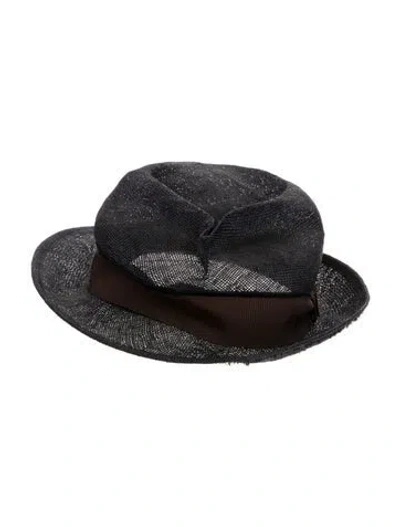 Pre-owned Brioni Fedora Hat In Blue