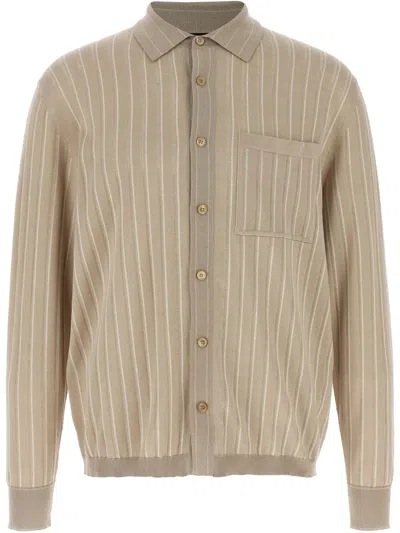 BRIONI FINE-KNIT SHIRT