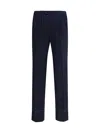 Brioni Pressed-crease Concealed-fastening Tailored Trousers In Sapphire