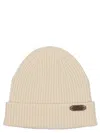 Brioni Fisherman's Rib Beanie Hats White