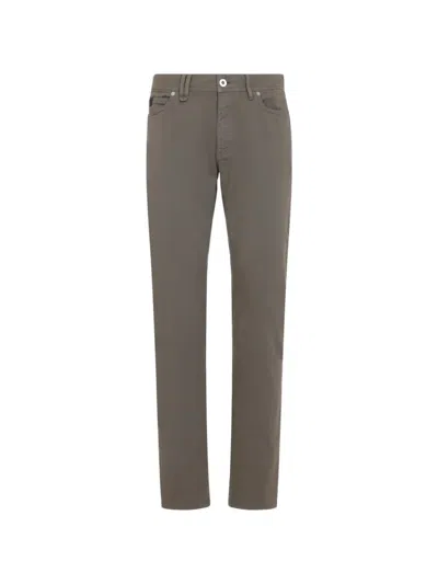 Brioni Meribel Jeans Trousers Belt Loops Pockets In Gray
