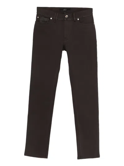 Brioni Five-pockets Trousers In Brown