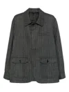 Brioni Flap-pocket Jacket In Gray