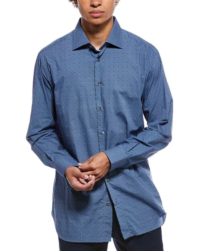 Brioni Formal Dress Shirt In Blue