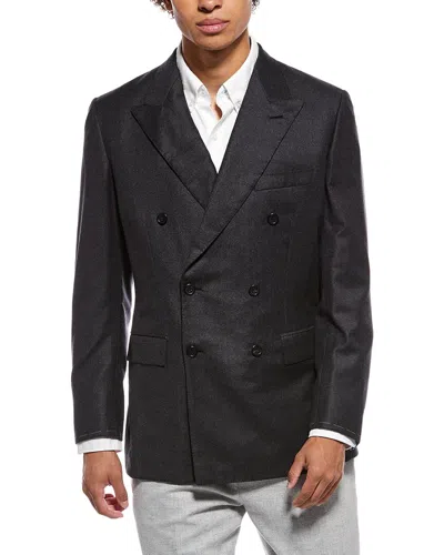 Brioni Formal Wool Blazer In Black