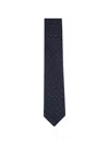 Brioni Geometric-patterned Tie In Black